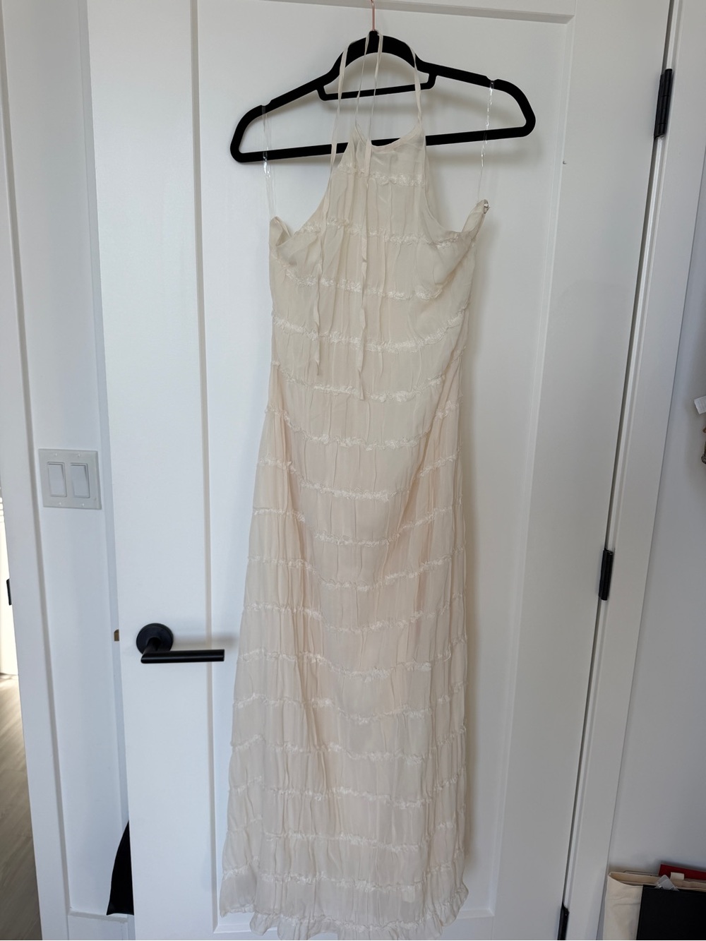 Peppermayo Aullie Maxi dress ivory/ Light Cream Halter Maxi Dress